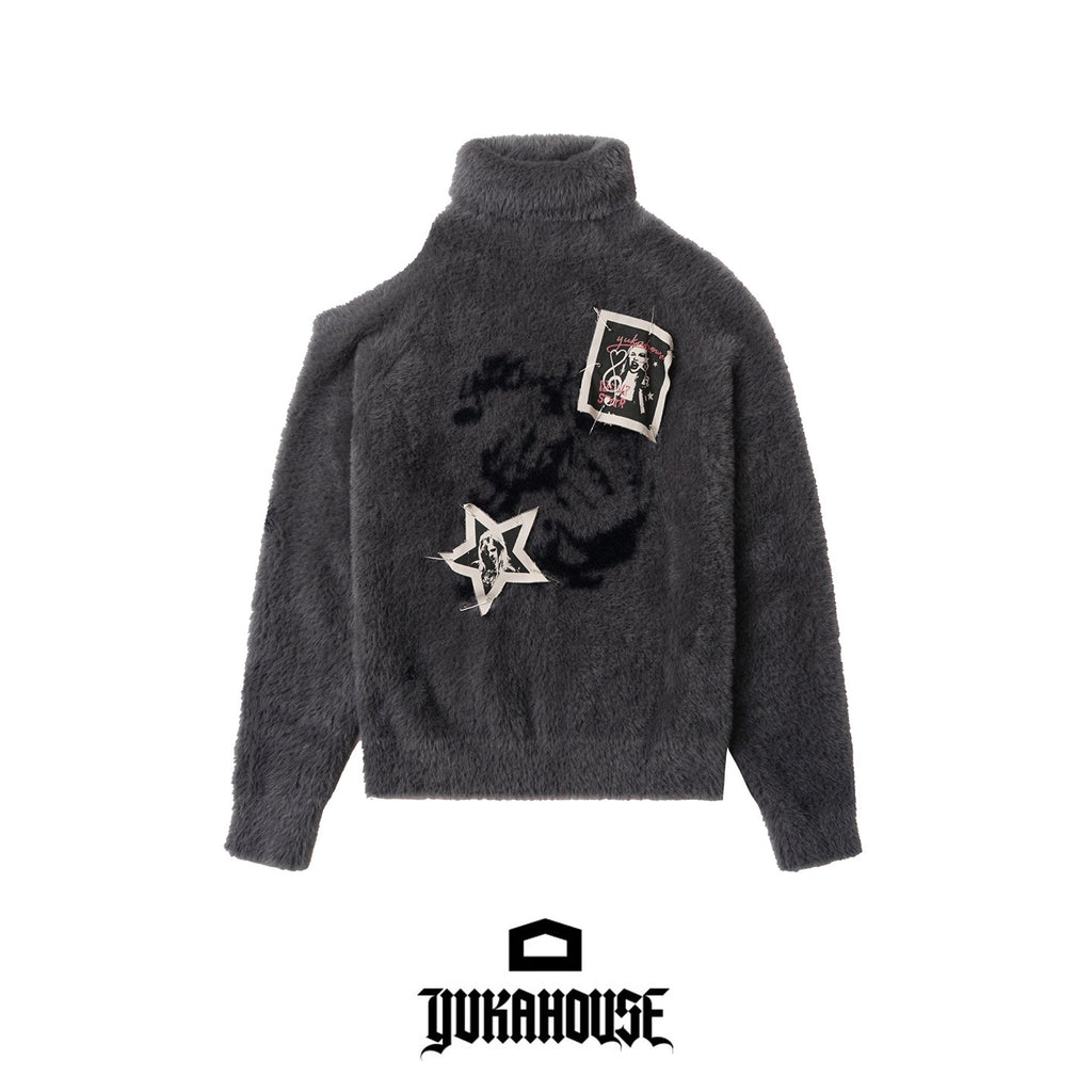 YUKAHOUSE_Streetwear_Pin_Patch_Print_Off_Shoulder_Women's_Knit_Turtleneck_Sweaters_1083061230762_MISSTT
