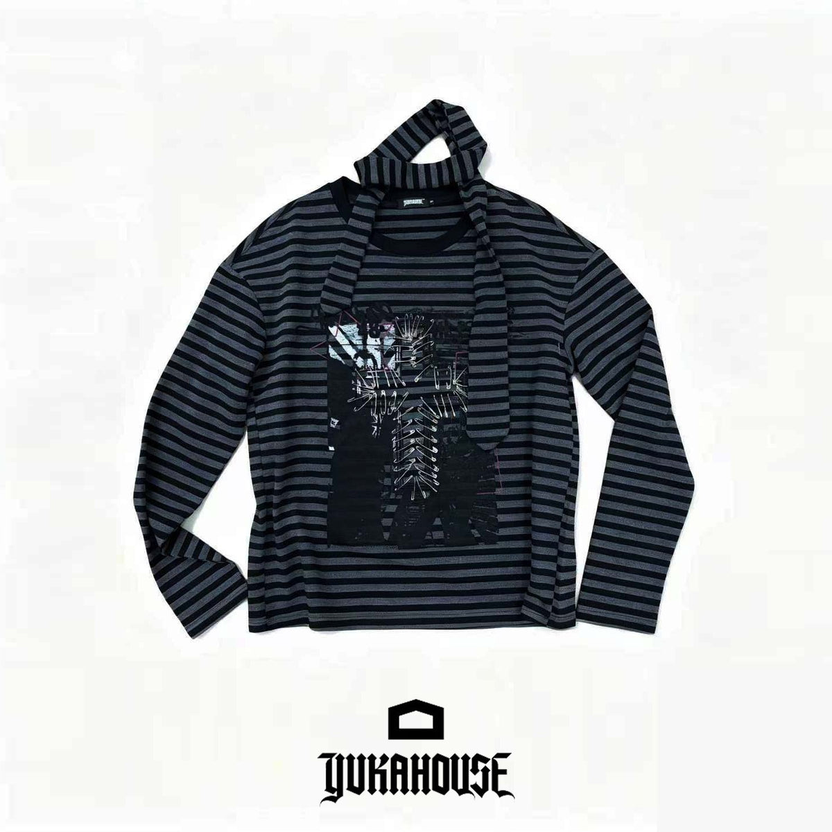 YUKAHOUSE_Striped_Print_Metal_Punk_Women's_Cotton_Long_Sleeve_T-shirts_1073012314627_MISSTT
