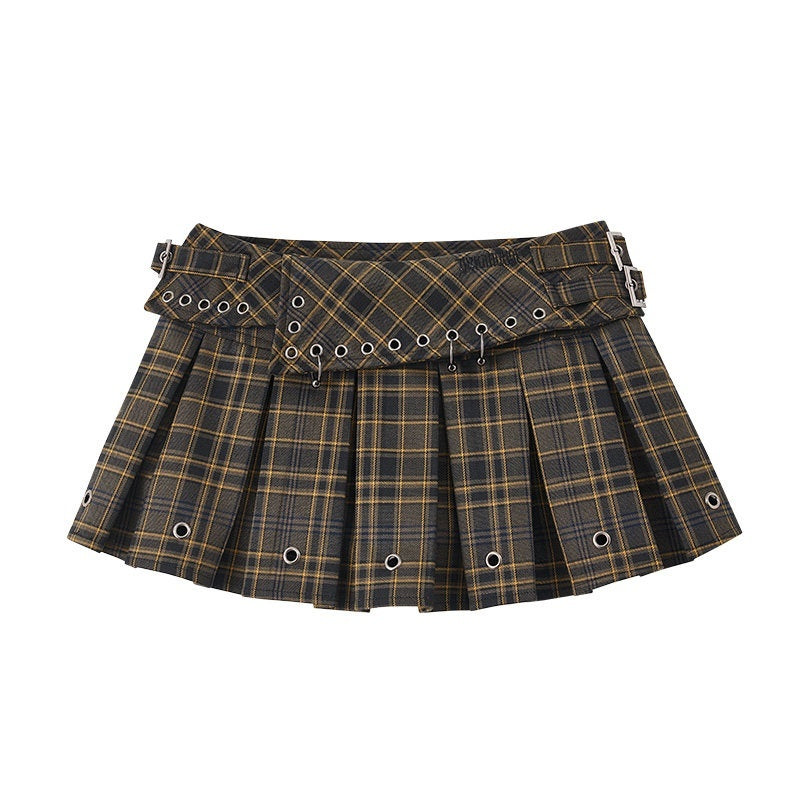 YUKAHOUSE_Vintage_Plaid_Pleated_High_Waist_Petite_Women's_Polyester_Blend_Mini_Skirts_762371378299_MISSTT