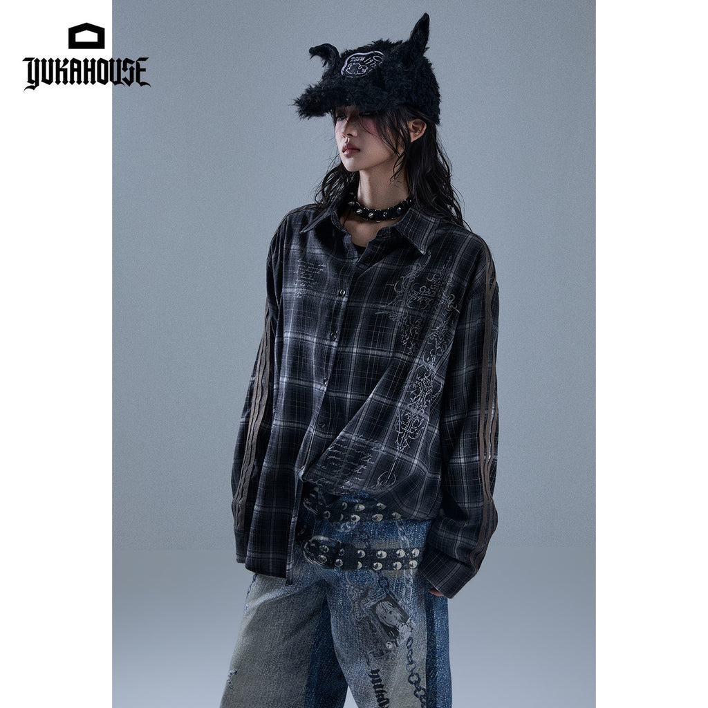 YUKAHOUSE_Vintage_Printed_Striped_Plaid_Spliced_Long_Sleeve_Women's_Polyester_Overshirts_1084185565519_MISSTT