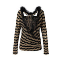 NO_ROMANCE_Edgy_Slim_Fit_Striped_Knit_Polyester_Long_Sleeve_Women_Layering_Cardigans_MISSTT