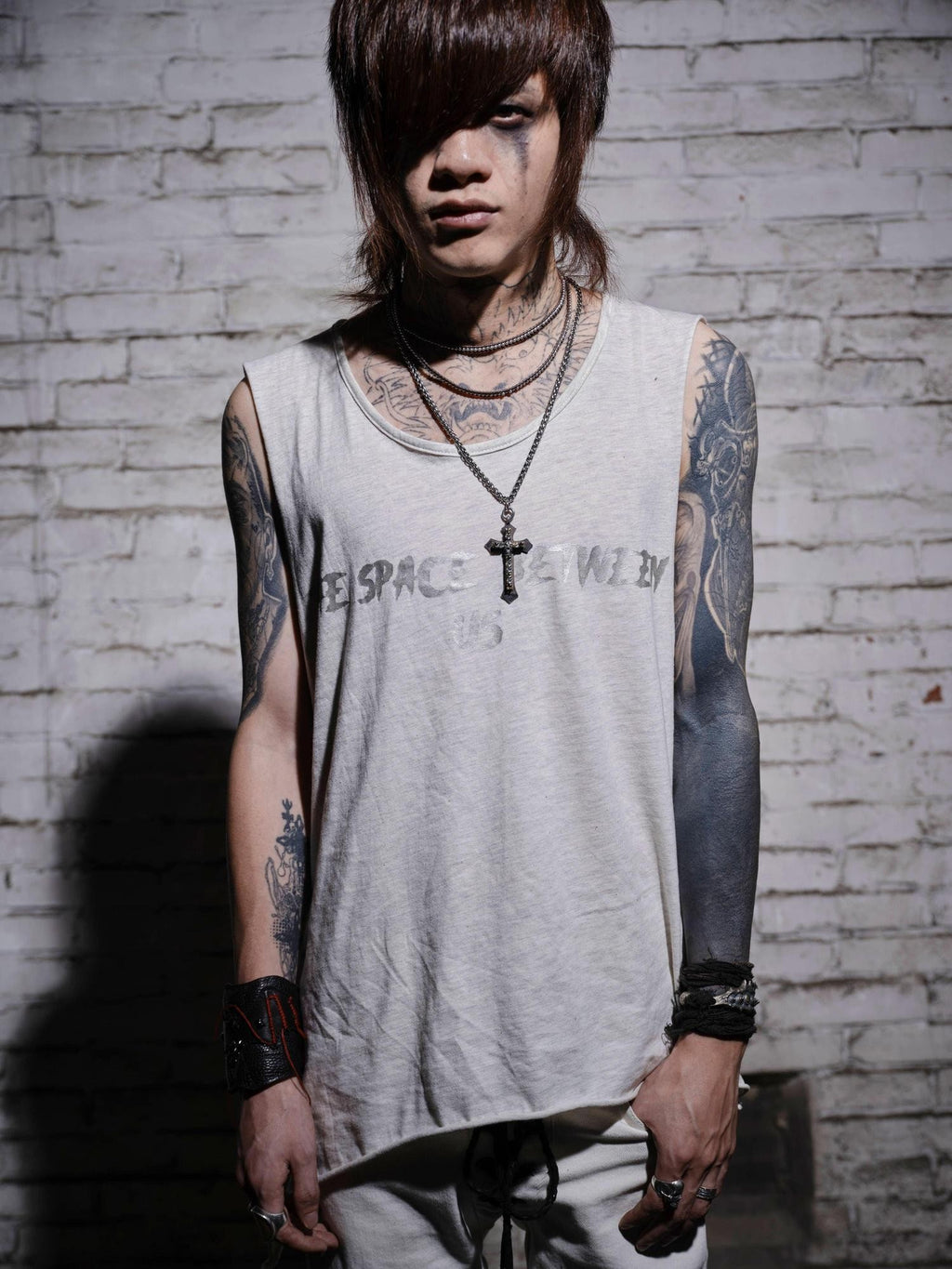 The space between Us Visual Feather Skull Rock Tribal Round Neck Women's Cotton Tank Tops