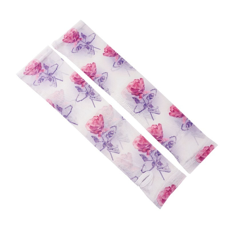 allbubble_3d_Rose_Y2k_Mesh_Digital_Print_Women's_Polyester_Arm_Warmers_673884512262_MISSTT