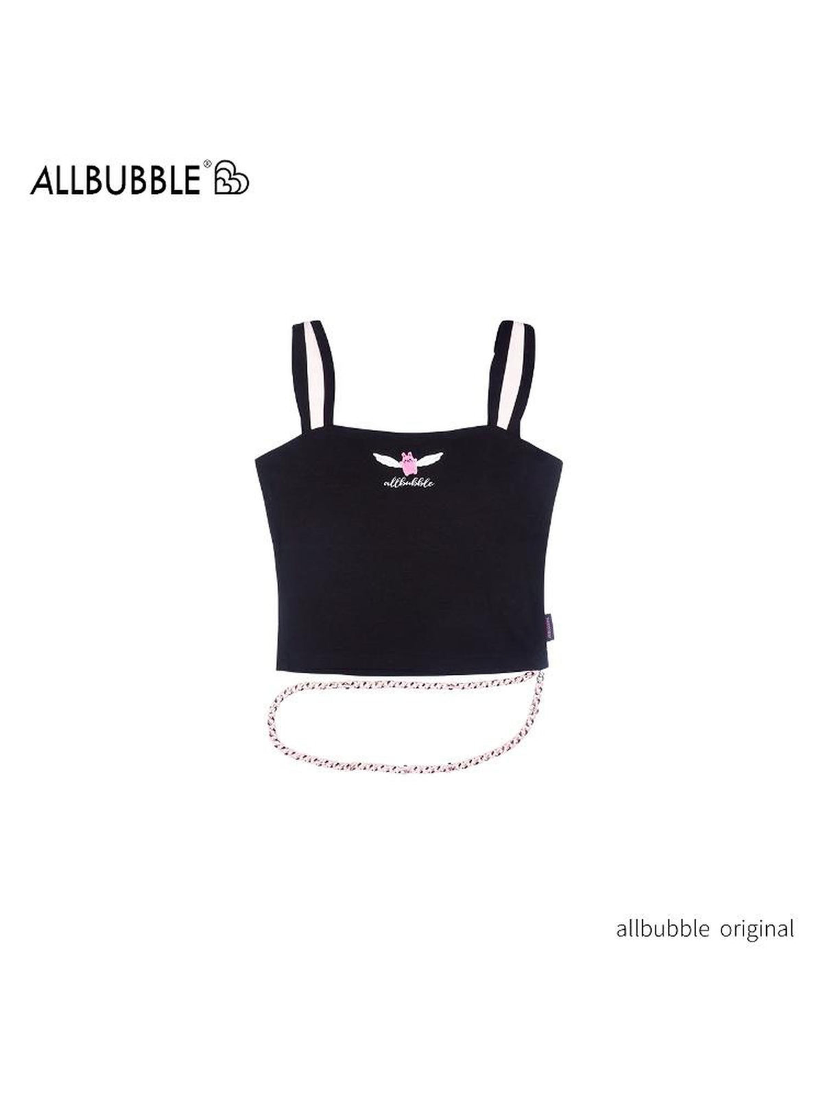 allbubble Embroidered Bunny Ear Metal Waist Chain Women's Cotton Camisoles