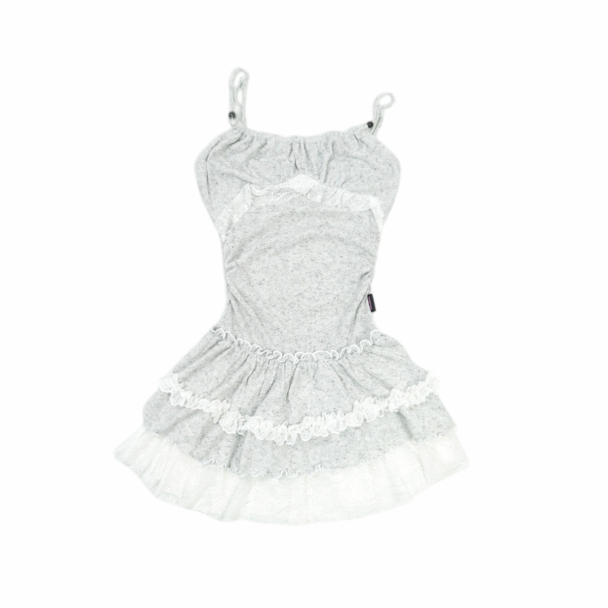 allbubble_Gray_White_Lace_Pleated_Fitted_Women's_Polyester_Slip_Mini_Dresses_1024143009260_MISSTT