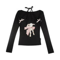 allbubble_Halter_Bow_Print_Slim_Fit_Cotton_Women's_Long_Sleeve_T-shirts_1081116122159_MISSTT