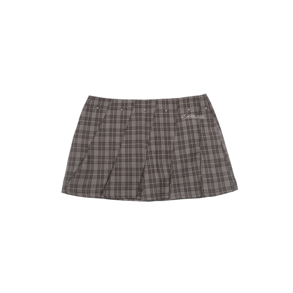 allbubble_Plaid_Studded_Low_Waist_Bias_Cut_Women's_Polyester_Pleated_Skirts_1049152295163_MISSTT
