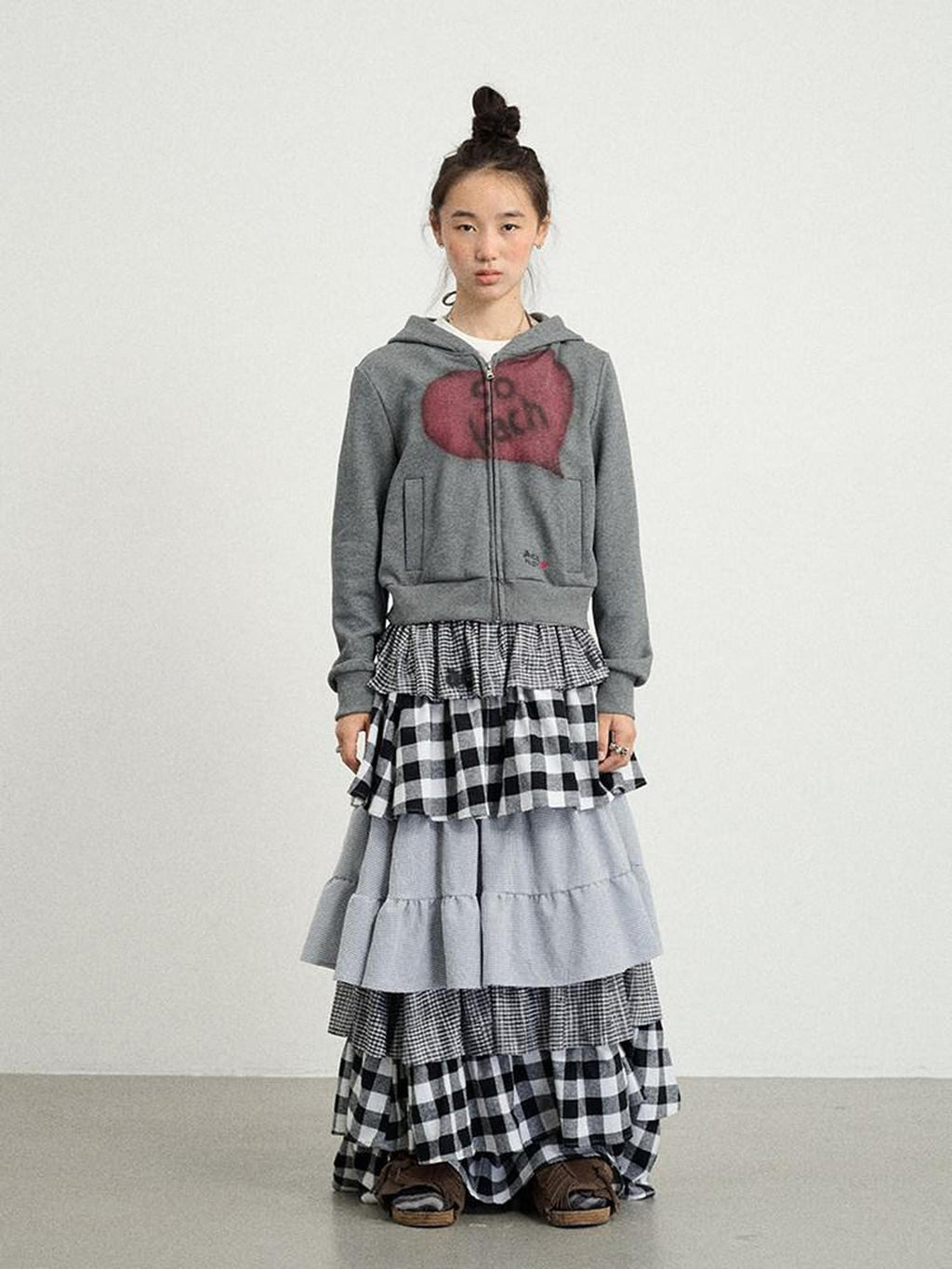 Achihara Weekend Lettering Cropped Hooded Straight Fit Women'S Cotton Hoodies