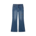 Achihara_Slight_Embroidered_Distressed_Wash_Slim_Women'S_Denim_Flare_Jeans_MISSTT