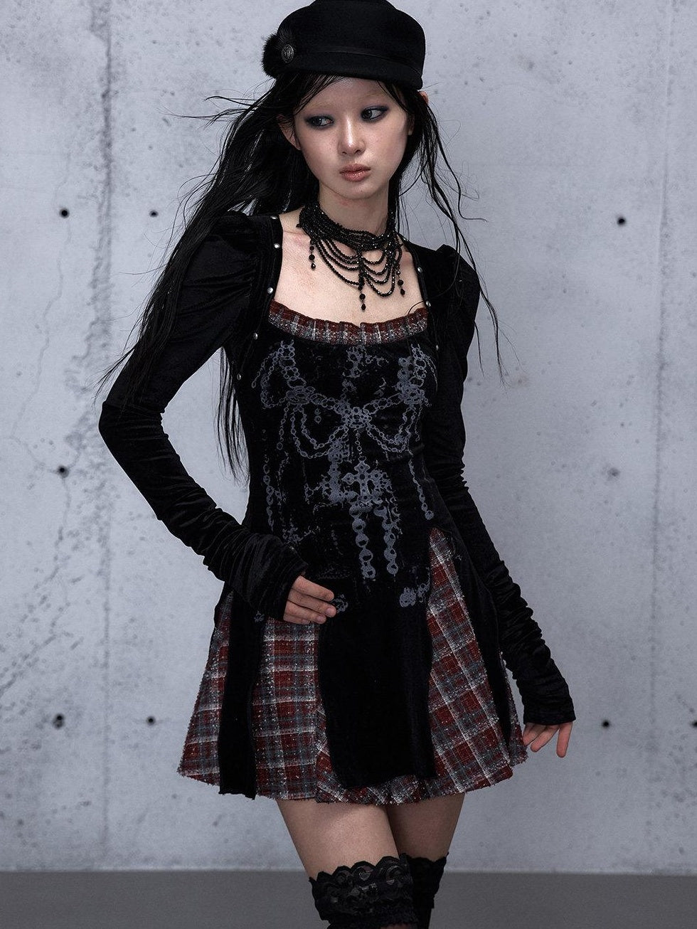 NO ROMANCE Vintage Puff Sleeve Square Neck Slim A Line Citywalk Party Casual Mini Dresses