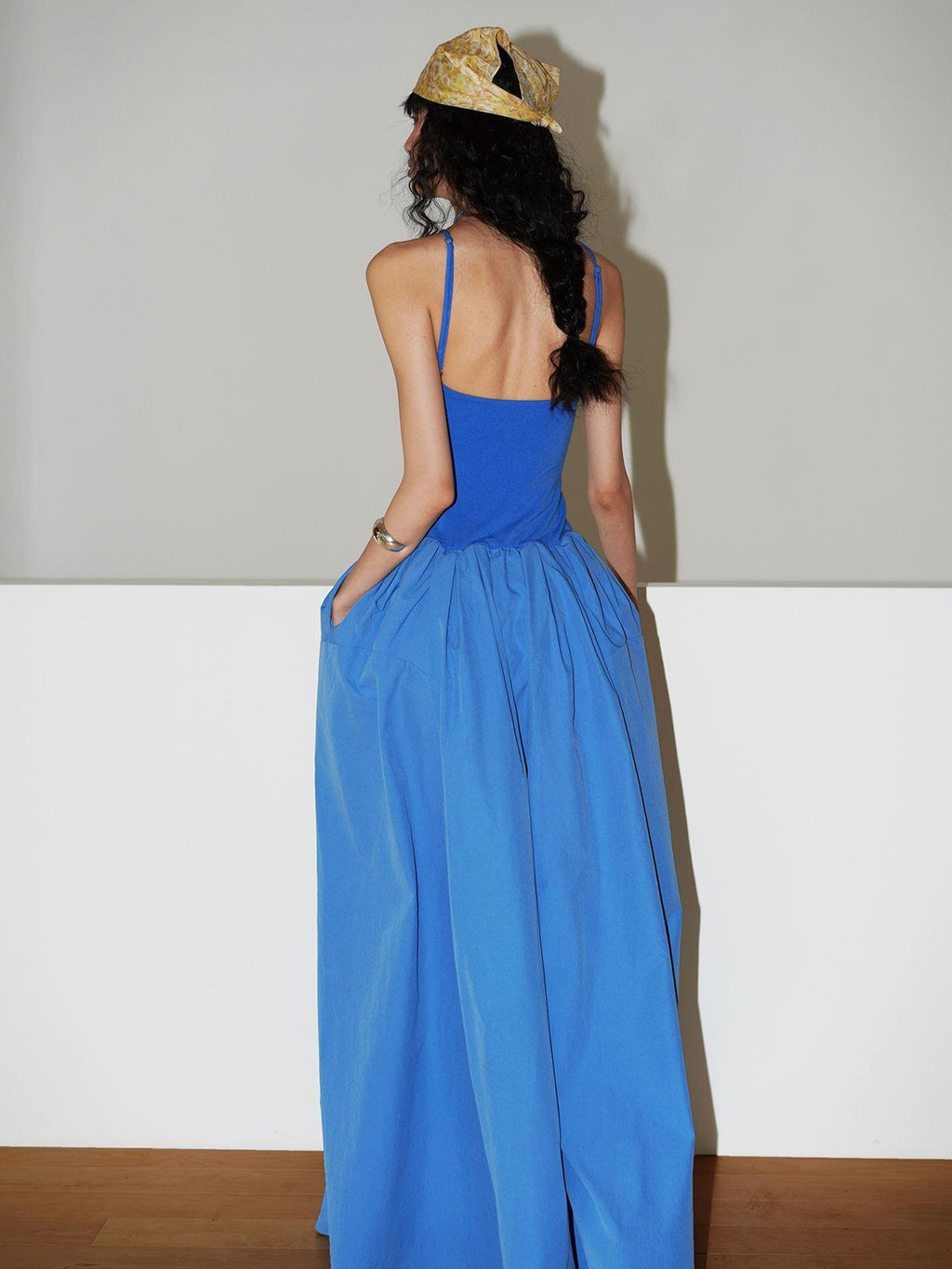 badtaste 3d Embroidered Spaghetti Strap Flared Structured Women's Slip Maxi Dresses
