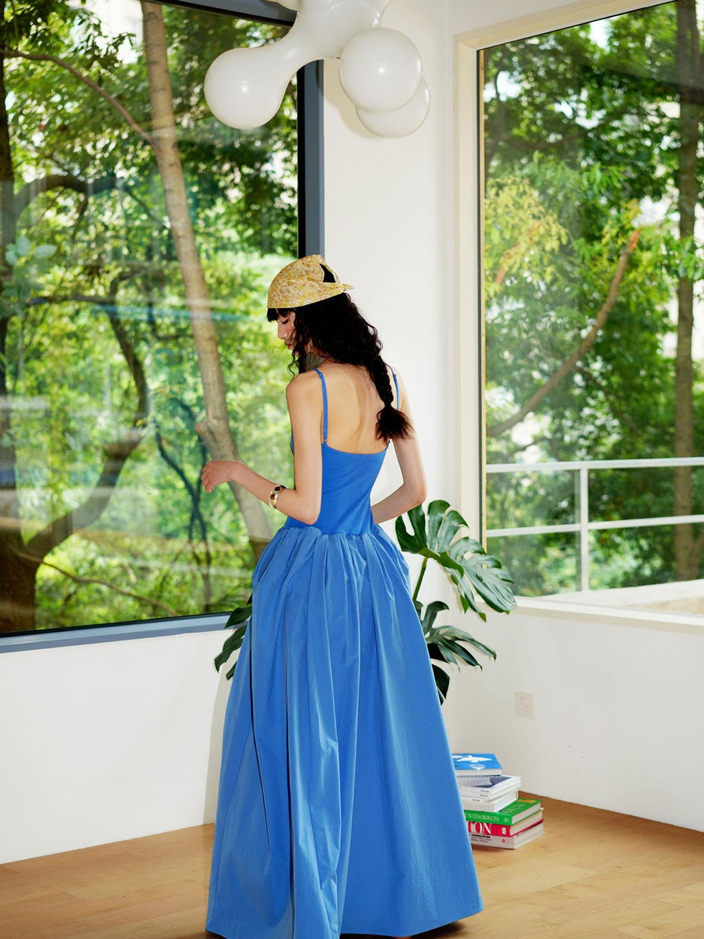 badtaste 3d Embroidered Spaghetti Strap Flared Structured Women's Slip Maxi Dresses