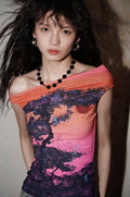badtaste_Asymmetrical_Shoulder_Chinese_Print_Slim_Fit_Women's_Short_Sleeve_T-shirts_805904722408_MISSTT