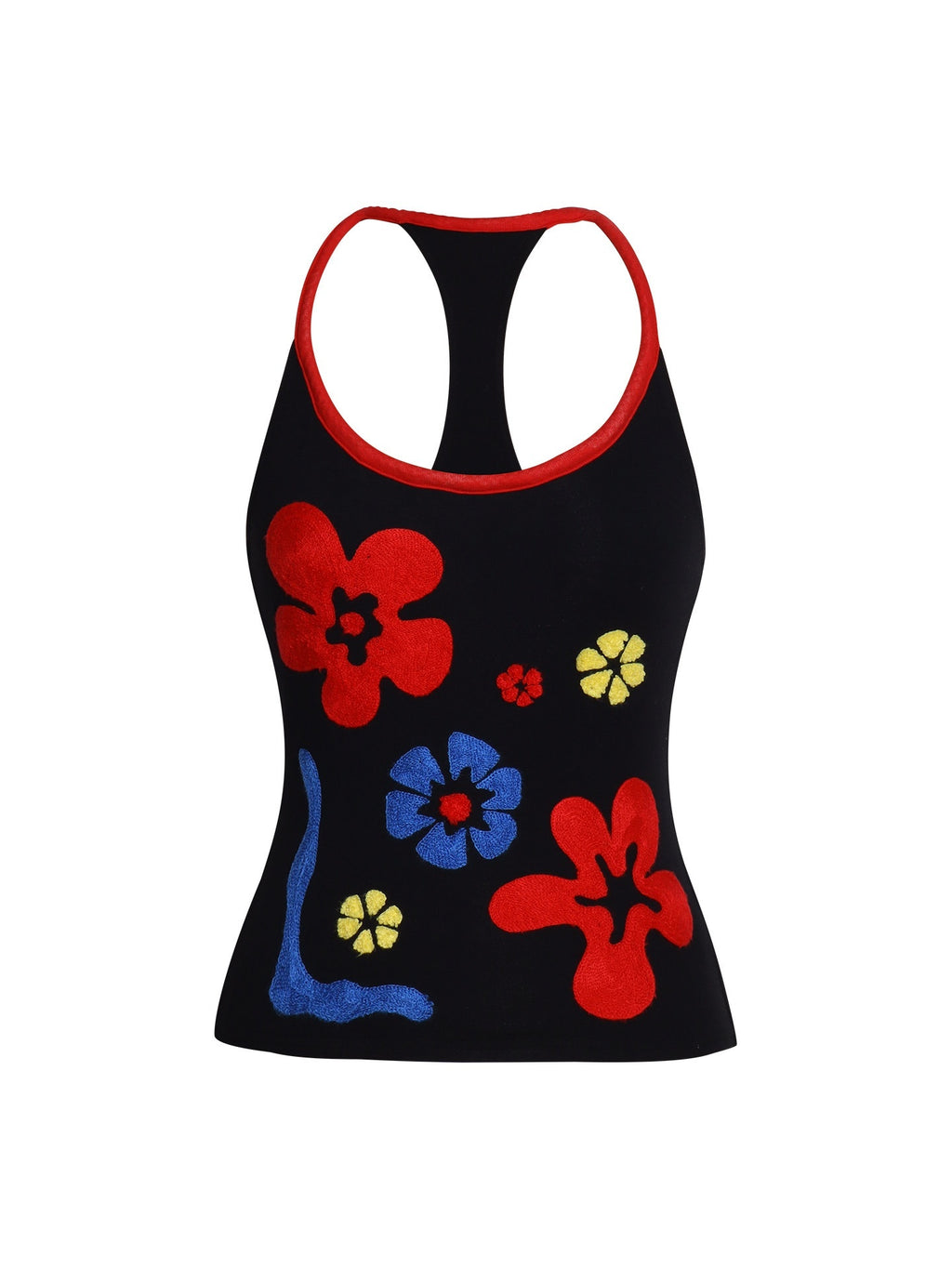 badtaste_Bright_Colorblock_3d_Embroidered_Floral_Racerback_Women's_Heavyweight_Halter_Tops_1060600776181_MISSTT