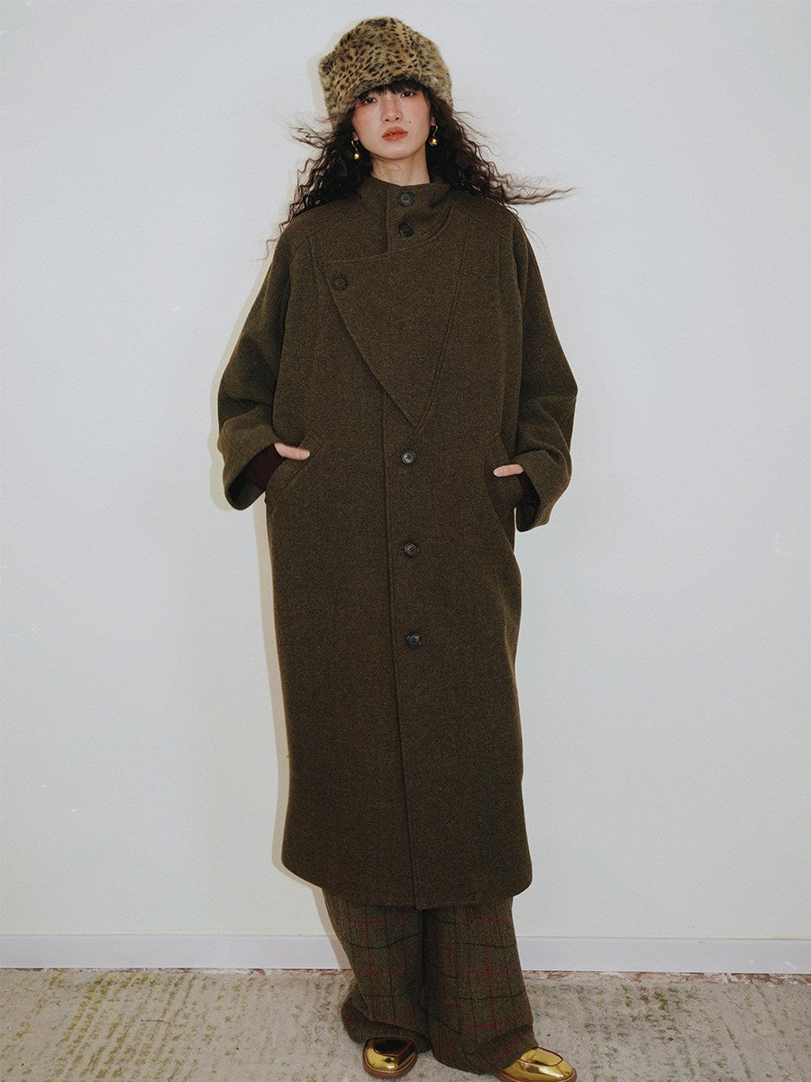 badtaste_Brown_Western_Vintage_Coin_Classic_Oversized_Women's_Long_Coats_861059537831_MISSTT