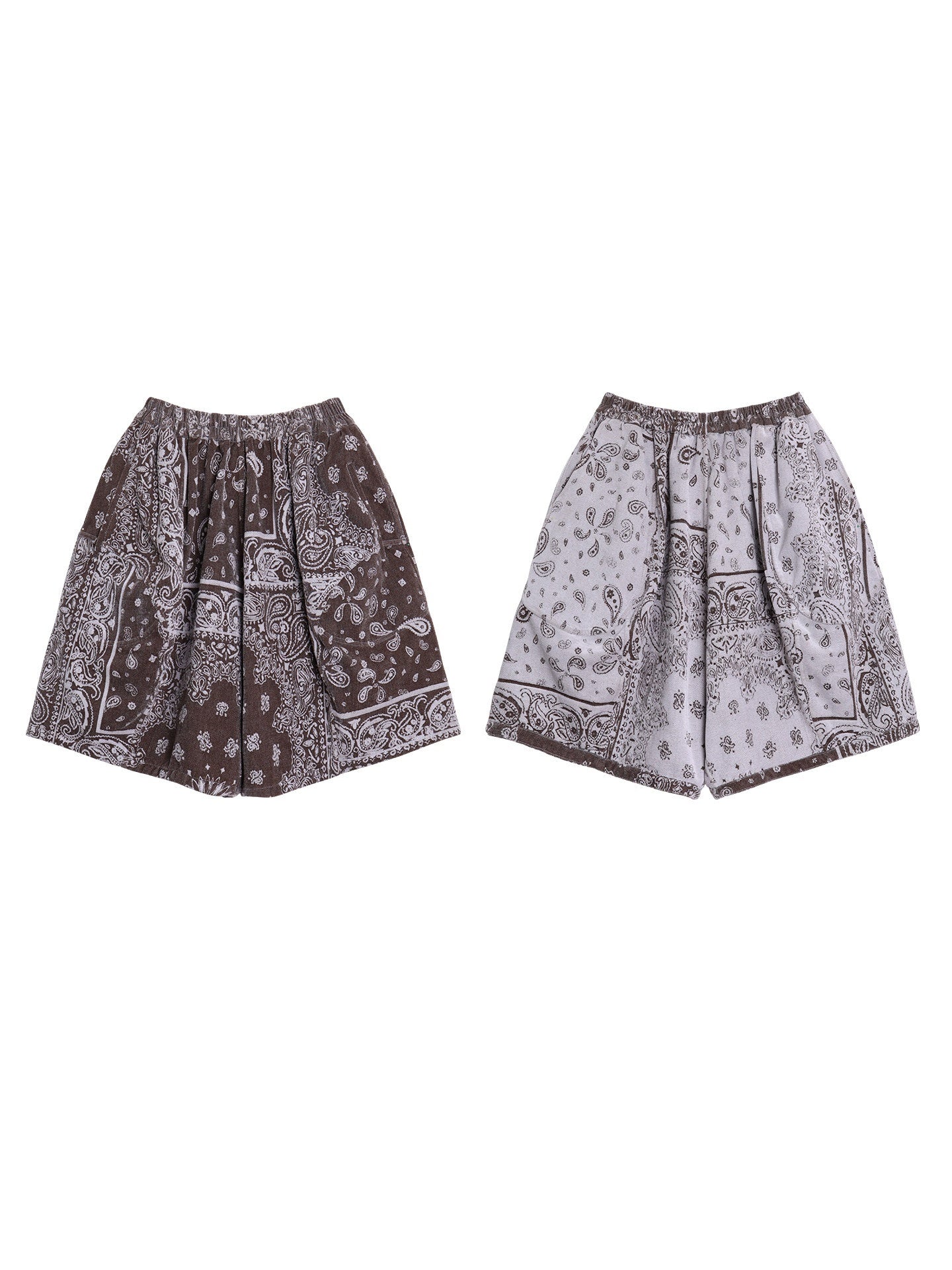 badtaste_Brushed_Jacquard_Plaid_Reversible_Wideleg_Women's_Cotton_Blend_Bermuda_Shorts_990542789949_MISSTT