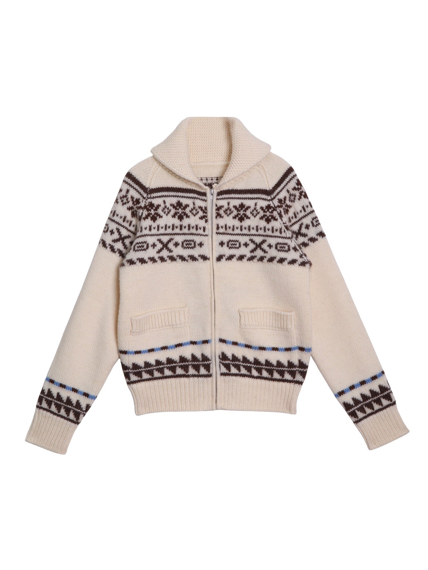 badtaste_Chunky_Fair_Isle_Knit_Thick_Loose_Fit_Women's_100_Percent_Wool_Cardigans_992865409446_MISSTT
