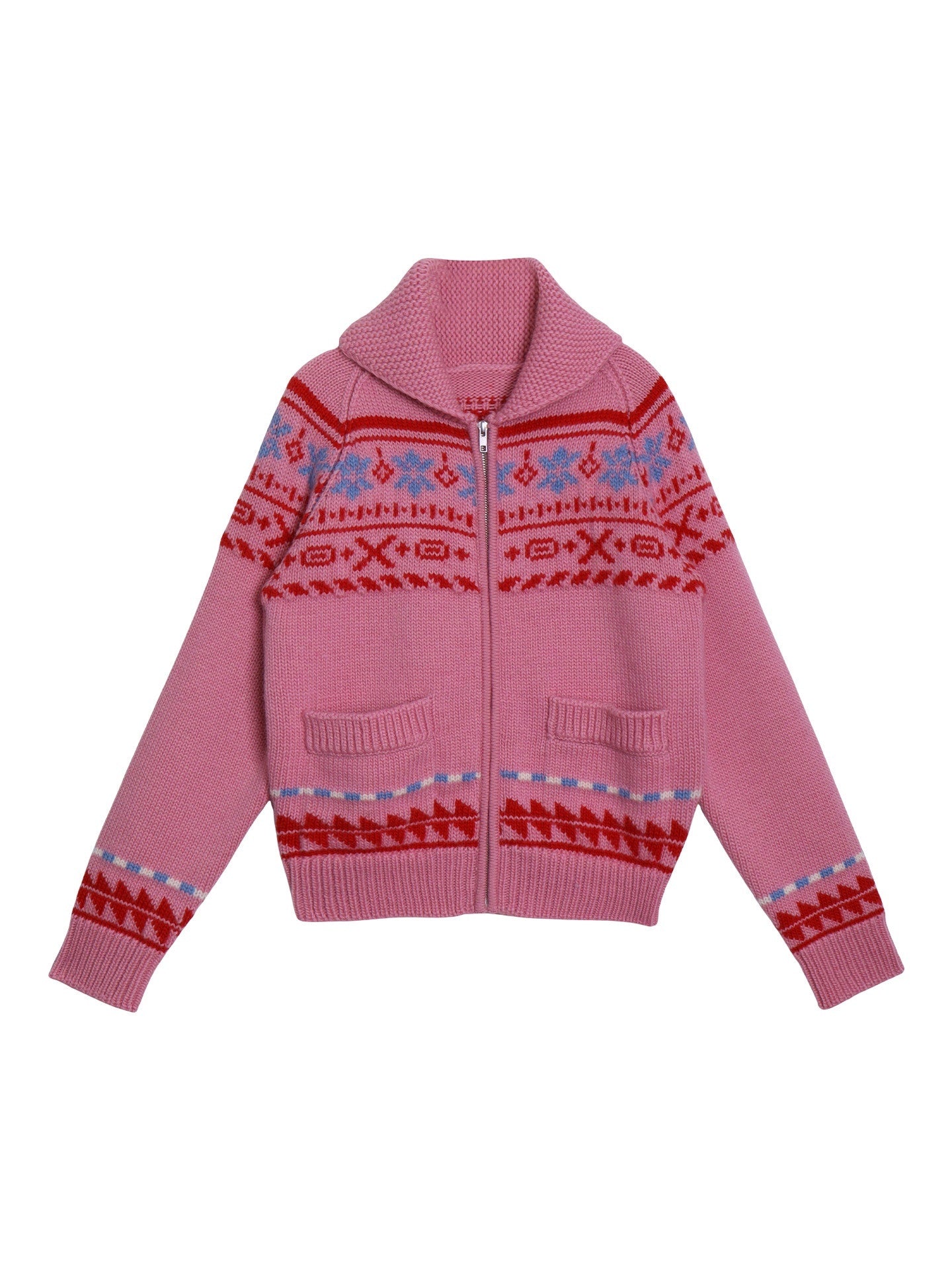 badtaste_Chunky_Fair_Isle_Knit_Thick_Loose_Fit_Women's_100_Percent_Wool_Cardigans_992865409446_MISSTT