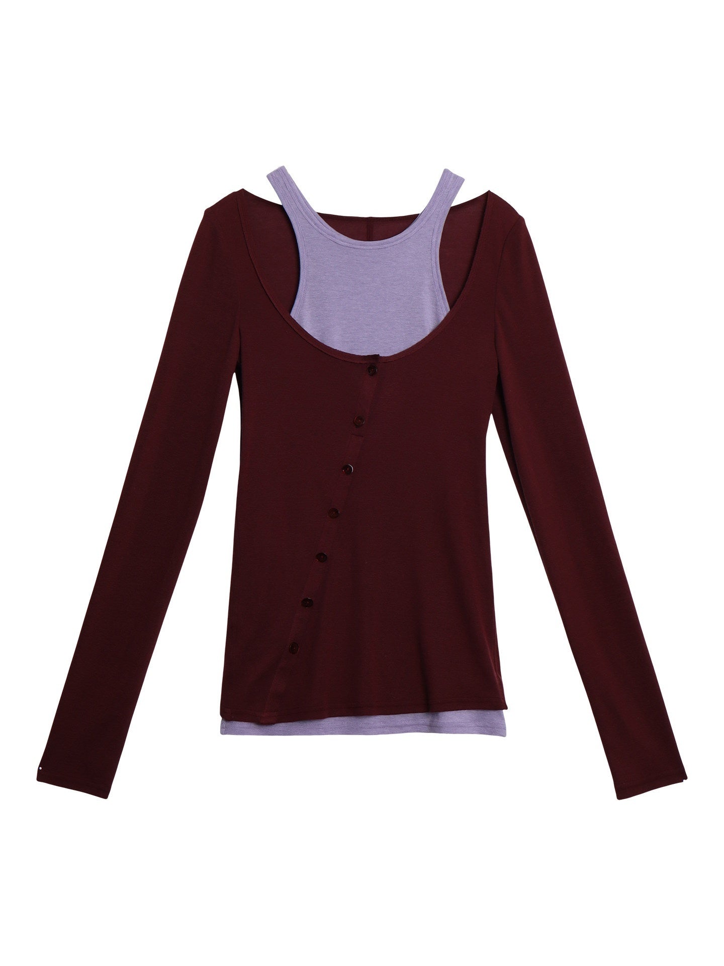badtaste_Colorblock_Faux_Two_Layer_Slim_Women's_Tencel_Wool_Long_Sleeve_T-shirts_990813357168_MISSTT