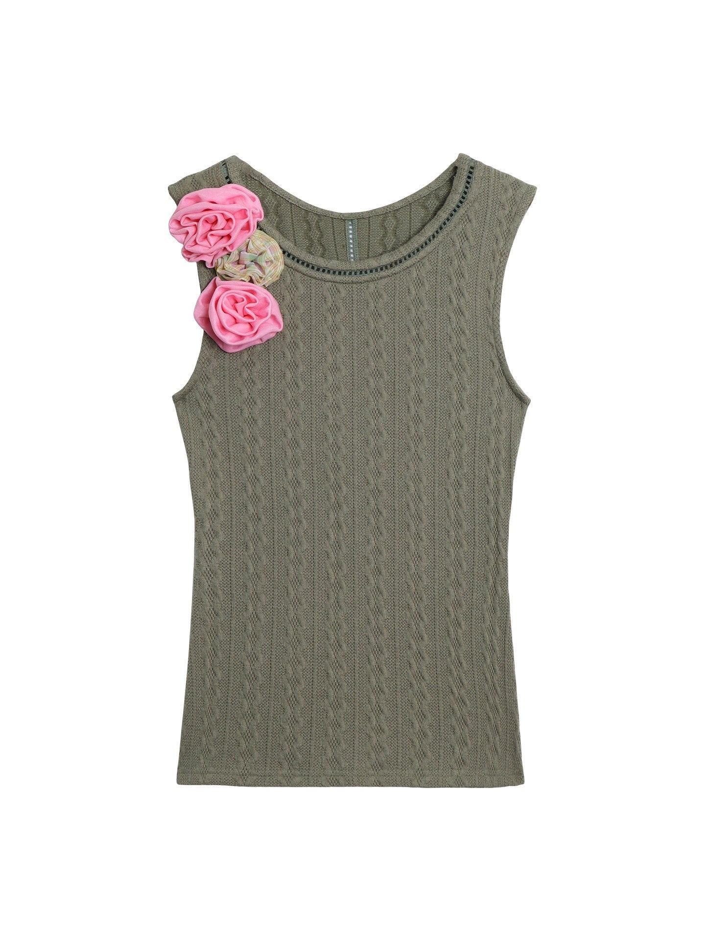 badtaste_Colorblock_Floral_Jacquard_Slim_Fit_Women's_Knitted_Tank_Tops_1041446069673_MISSTT