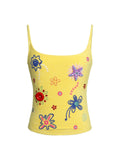 badtaste_Colorblock_Floral_Rope_Embroidery_U_Neck_Women's_Terry_Knit_Camisoles_1044454783856_MISSTT