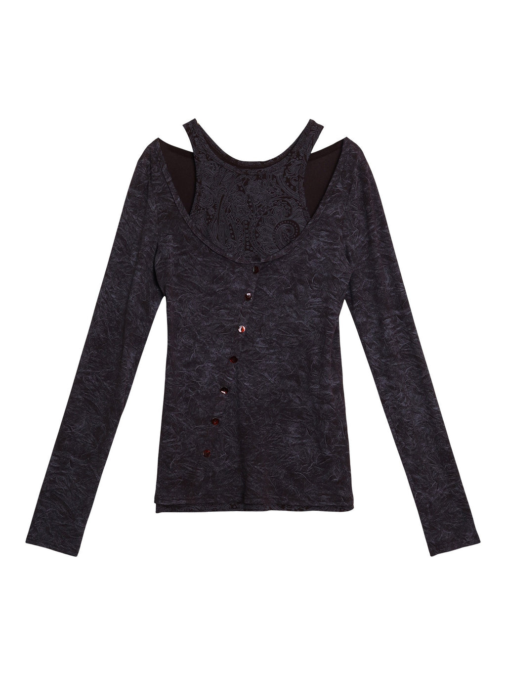 badtaste_Contrast_Vintage_Print_Faux_Layered_Women's_Acetate_Knit_Long_Sleeve_T-shirts_991502108938_MISSTT