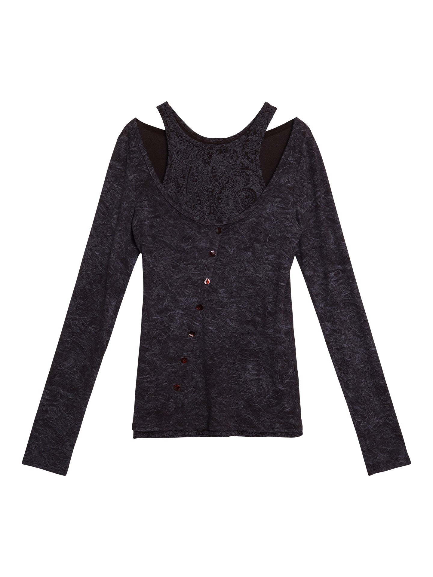 badtaste_Contrast_Vintage_Print_Faux_Layered_Women's_Acetate_Knit_Long_Sleeve_T-shirts_991502108938_MISSTT