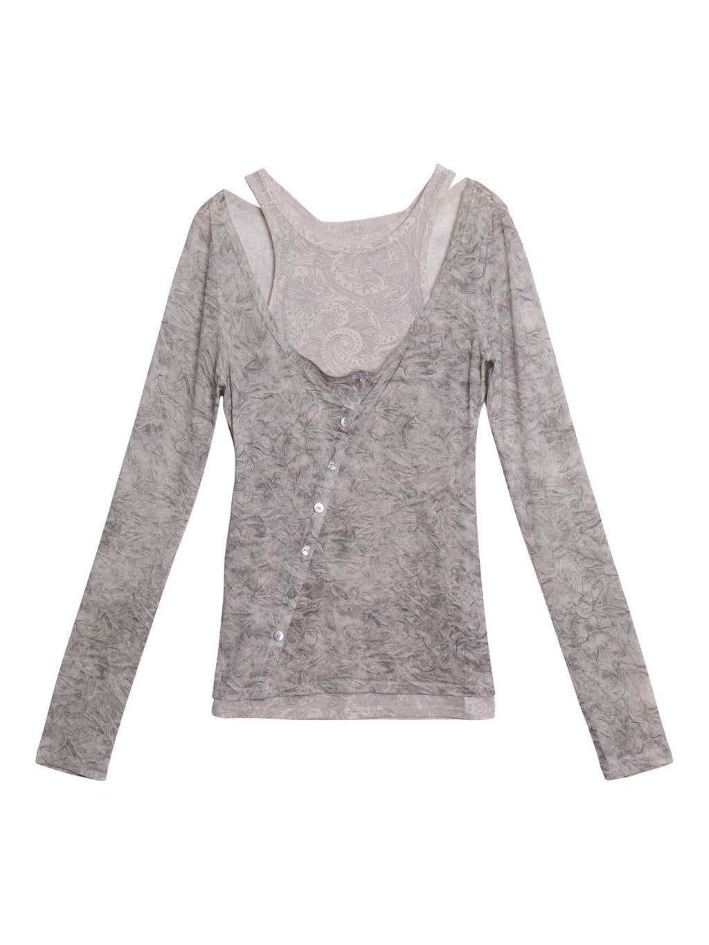 badtaste_Contrast_Vintage_Print_Faux_Layered_Women's_Acetate_Knit_Long_Sleeve_T-shirts_991502108938_MISSTT