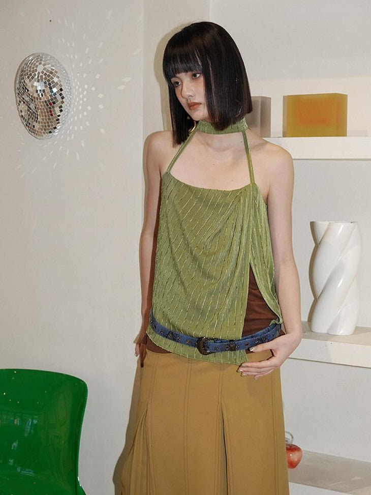 Edgy Western Niche Design Women's Pu Versatile Cool Blue Apricot Belts