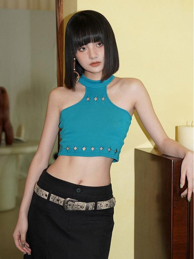 Edgy Western Niche Design Women's Pu Versatile Cool Blue Apricot Belts