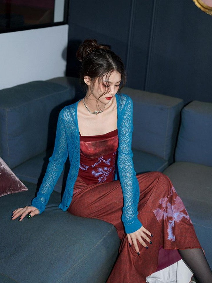 badtaste High Waist Slimming Embroidered Patchwork Neo Chinese Western Women's Camisoles