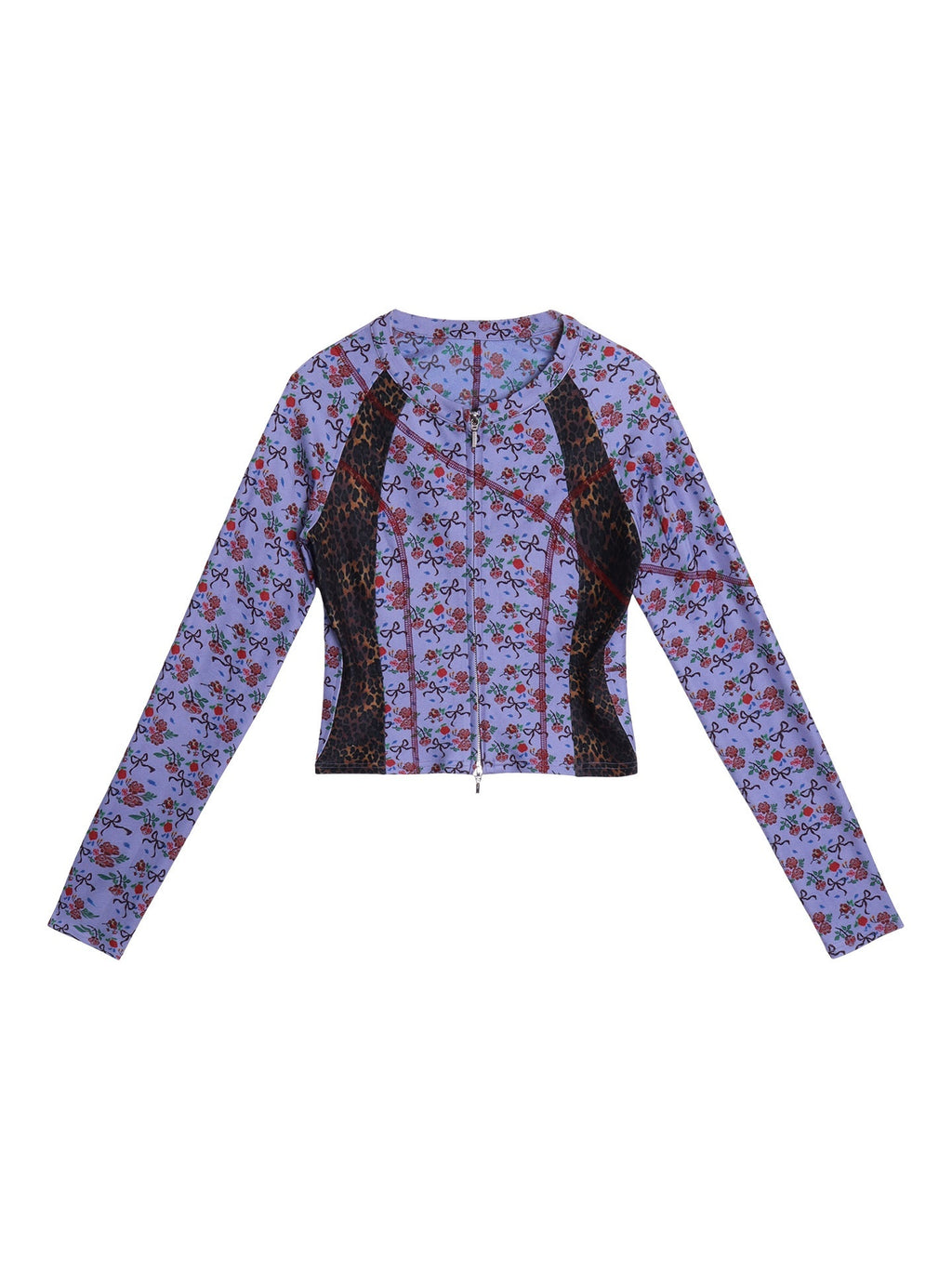 badtaste_Leopard_Print_Floral_Patchwork_Slim_Women's_Fleece_Long_Sleeve_T-shirts_990823985597_MISSTT