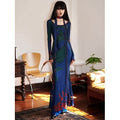 badtaste_New_Chinese_Print_Mesh_Convertible_Slim_Women's_Tulle_Strapless_Maxi_Dresses_745174727275_MISSTT