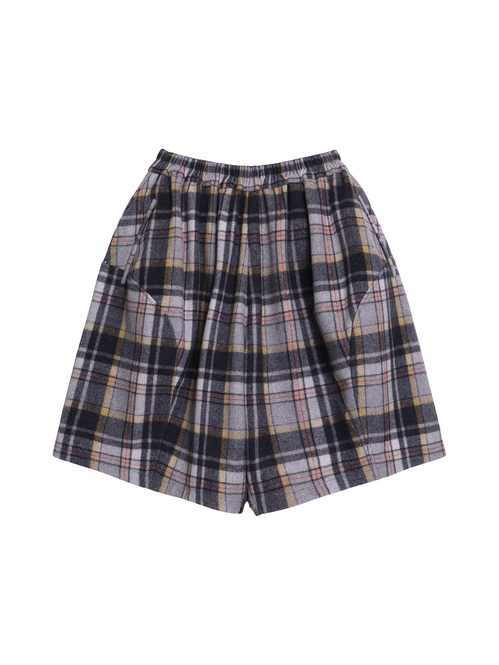 badtaste_Plaid_Vintage_Wide_Leg_Lantern_Women's_Wool_Blend_Culotte_Shorts_991229260025_MISSTT
