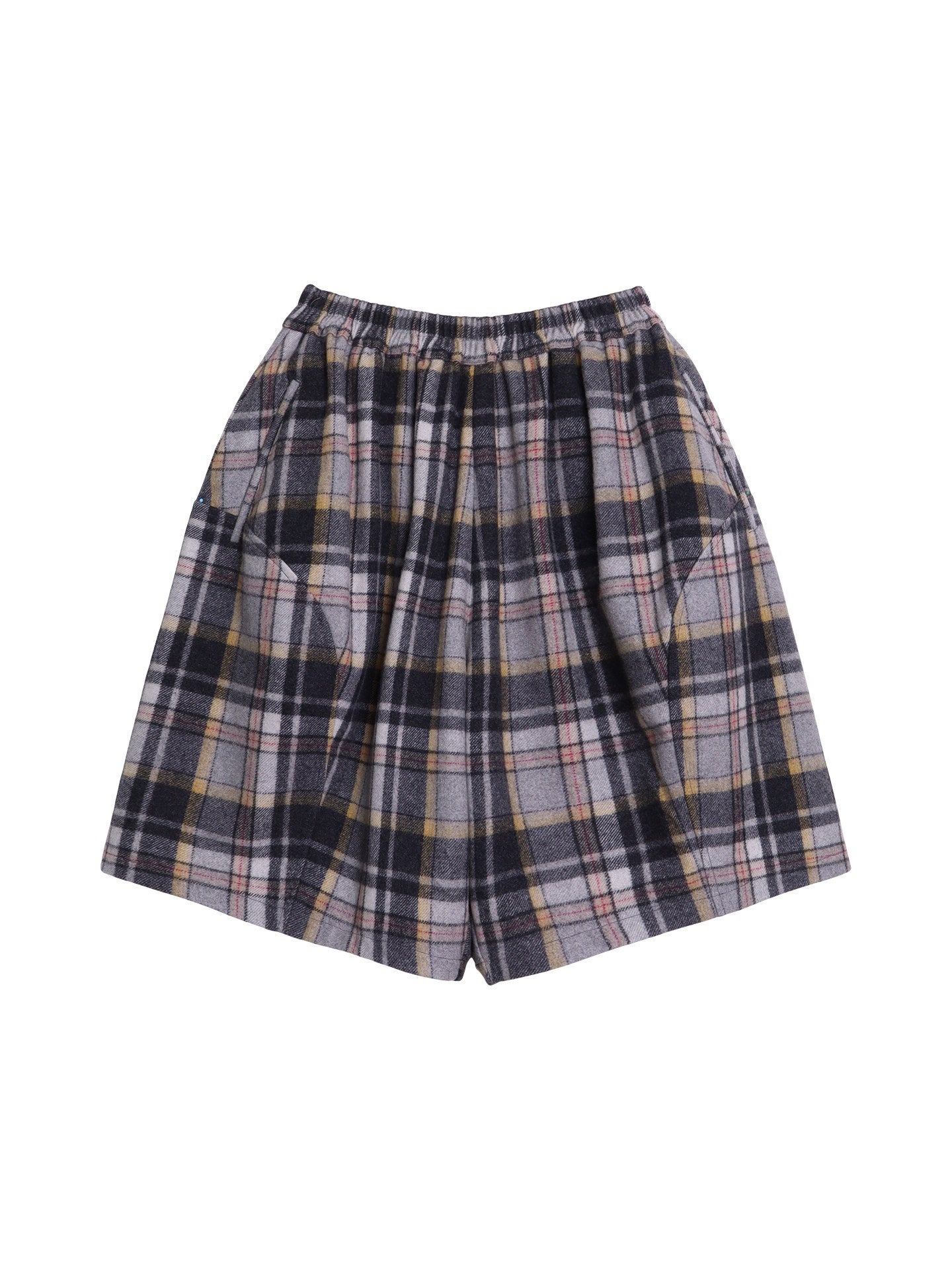 badtaste_Plaid_Vintage_Wide_Leg_Lantern_Women's_Wool_Blend_Culotte_Shorts_991229260025_MISSTT