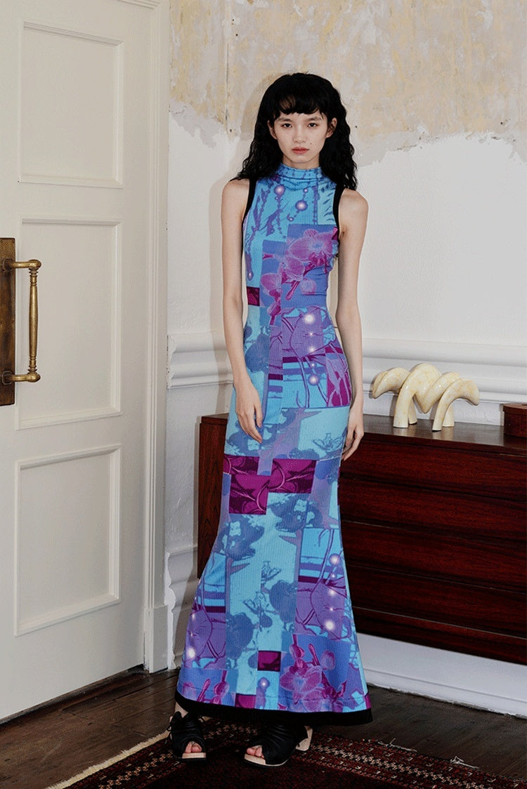 badtaste_Printed_Hollowout_Stand_Collar_Sleeveless_Women's_Bodycon_Maxi_Dresses_778976626307_MISSTT