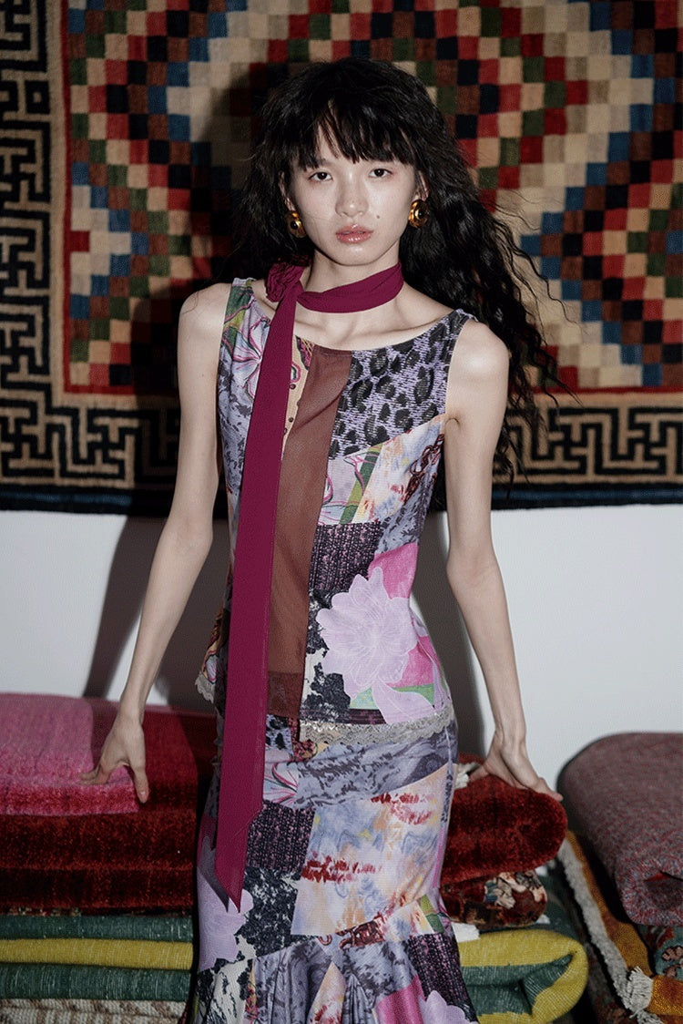 badtaste_Printed_New_Chinese_Patchwork_Vest_Women's_Matching_Skirt_Sets_800017961313_MISSTT