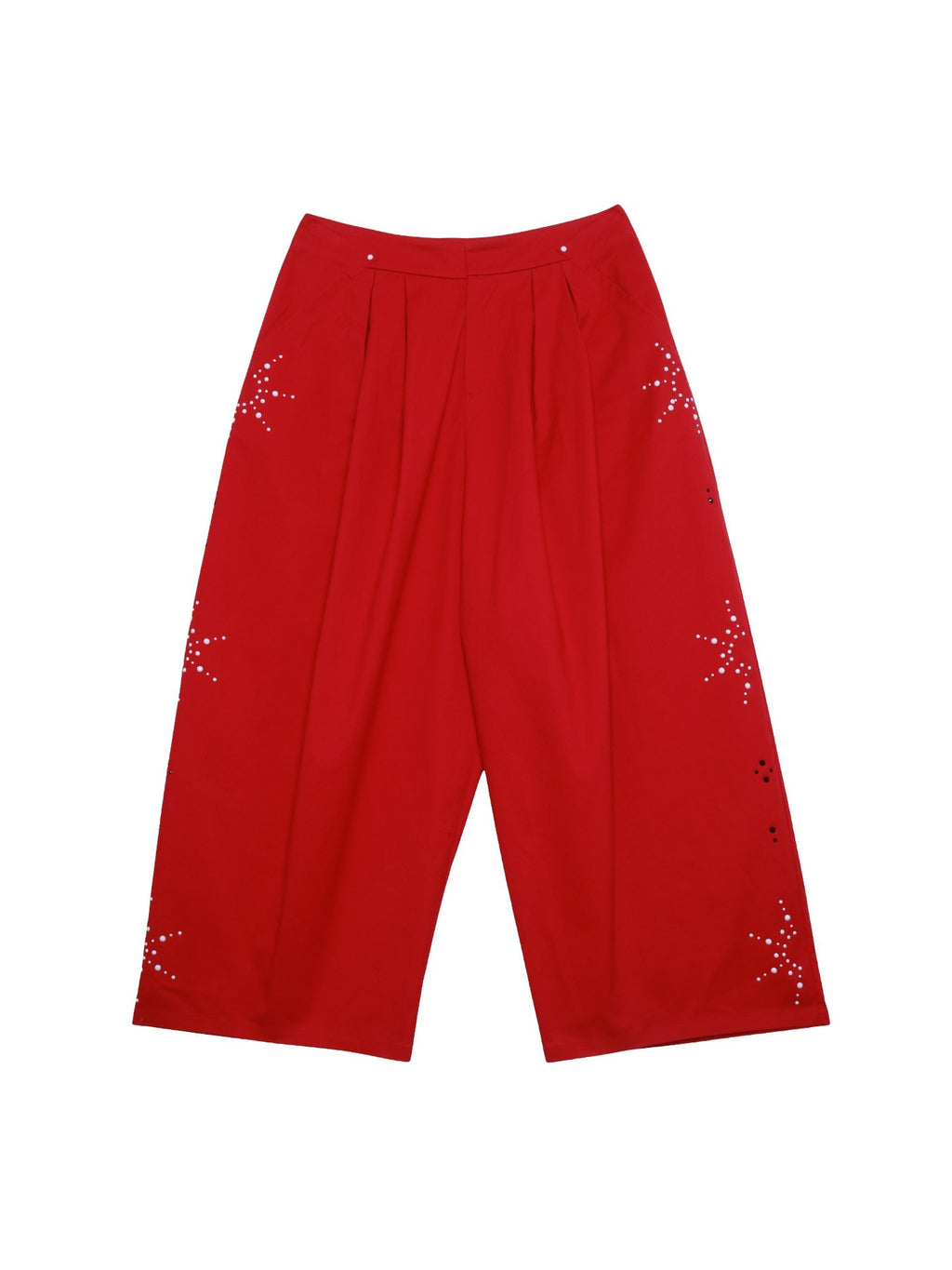 badtaste_Red_And_Beige_Rhinestone_Solid_Low_Waist_Women's_Other_Fabric_Wide-leg_Pants_972428296606_MISSTT