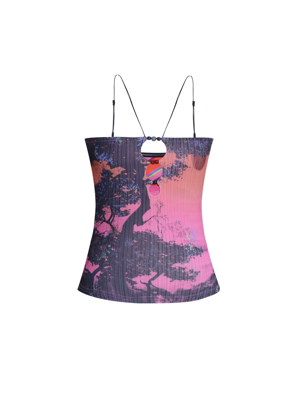 badtaste_Retro_Oriental_Beaded_Cutout_Scenic_Print_Colorblock_Women's_Camisoles_1056175487284_MISSTT