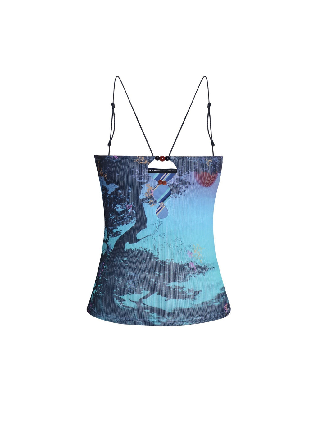 badtaste_Retro_Oriental_Beaded_Cutout_Scenic_Print_Colorblock_Women's_Camisoles_1056175487284_MISSTT