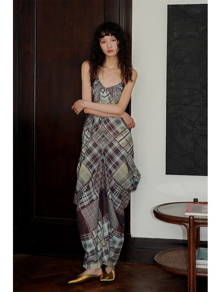badtaste_Retro_Plaid_Spaghetti_Strap_Women's_Lightweight_Single_Layer_Slip_Maxi_Dresses_722958037567_MISSTT