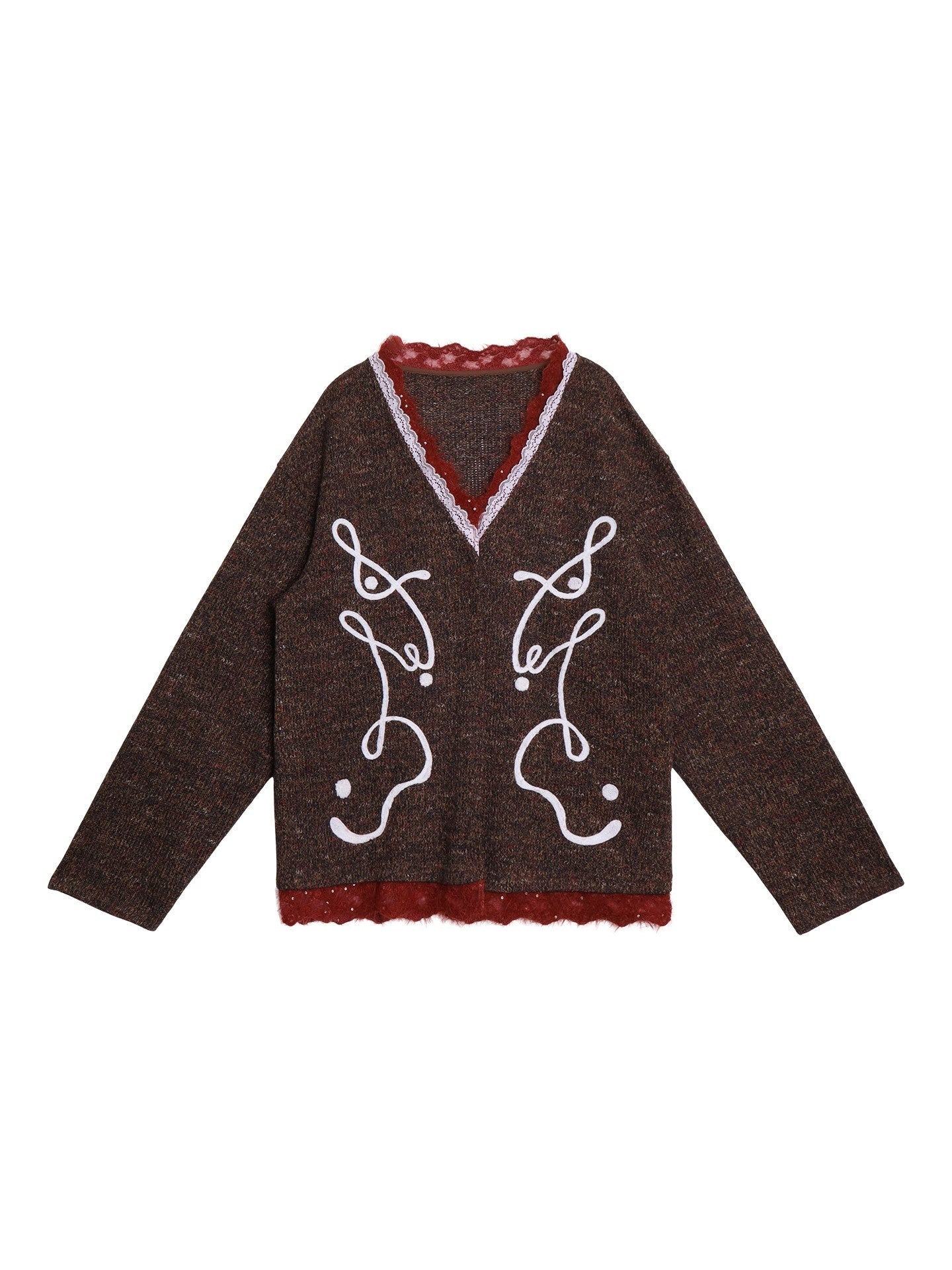 badtaste_Retro_Western_Colorblock_Patchwork_Lace_Embroidered_Loose_Women's_Knit_Cardigans_1000176841708_MISSTT