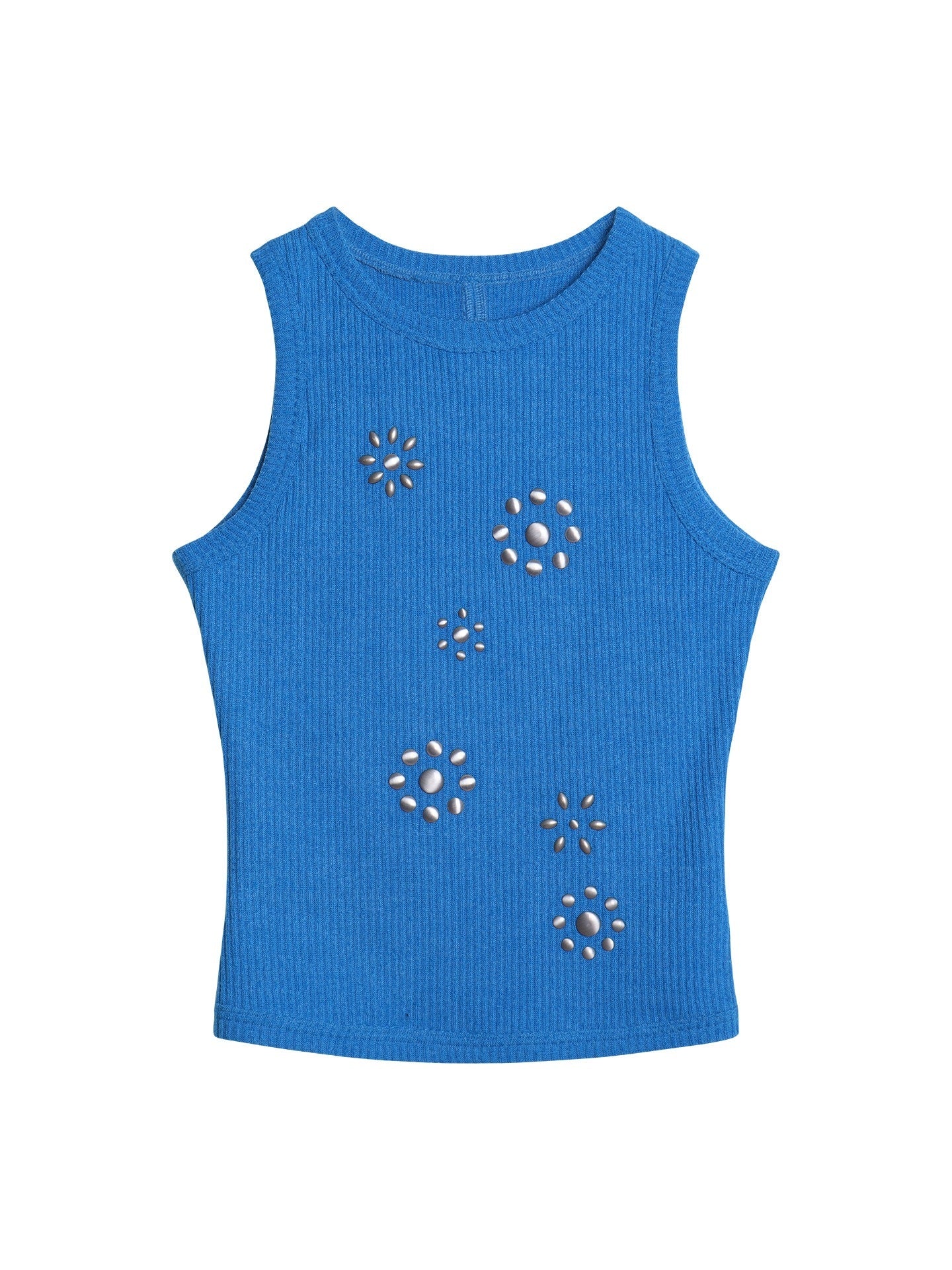 badtaste_Rhinestone_Cutout_Open_Back_Slim_Solid_Knit_Women's_Tank_Tops_1058875612607_MISSTT