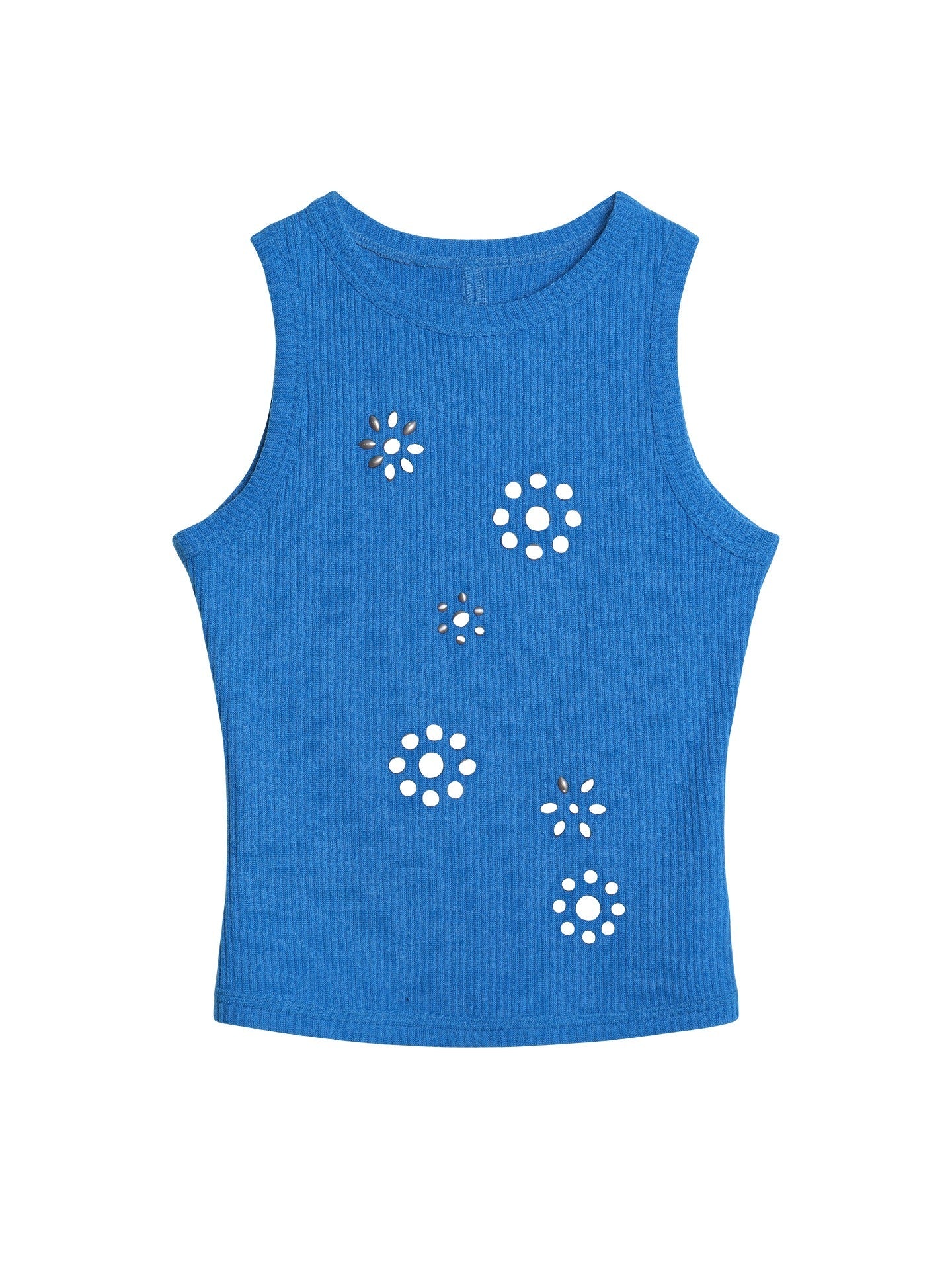 badtaste_Rhinestone_Cutout_Open_Back_Slim_Solid_Knit_Women's_Tank_Tops_1058875612607_MISSTT