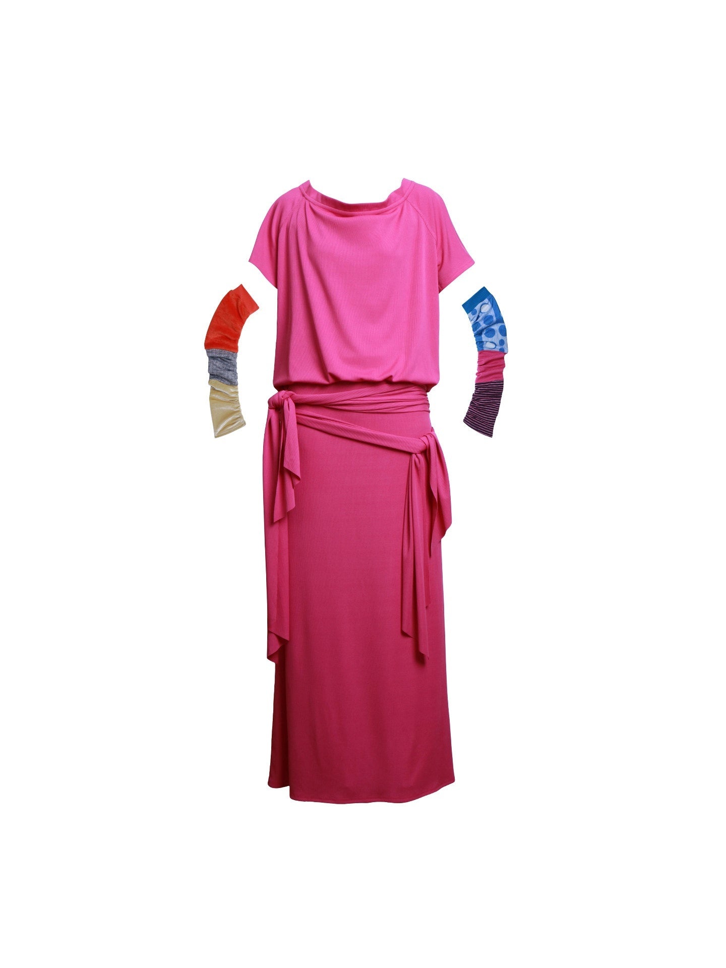 badtaste_Rose_Pink_Vintage_Solid_Lapel_Tie_Oversized_Women's_Casual_Maxi_Dresses_970567215188_MISSTT