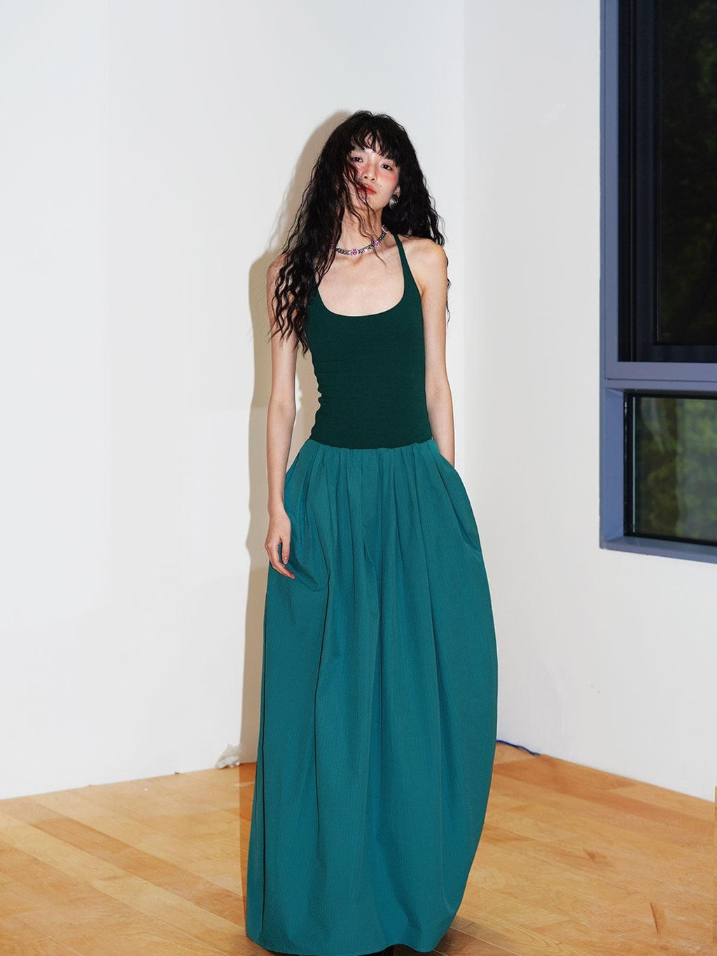 badtaste Sheer Ornate Embroidered Rhinestone Women's Other Fabric Slip Maxi Dresses