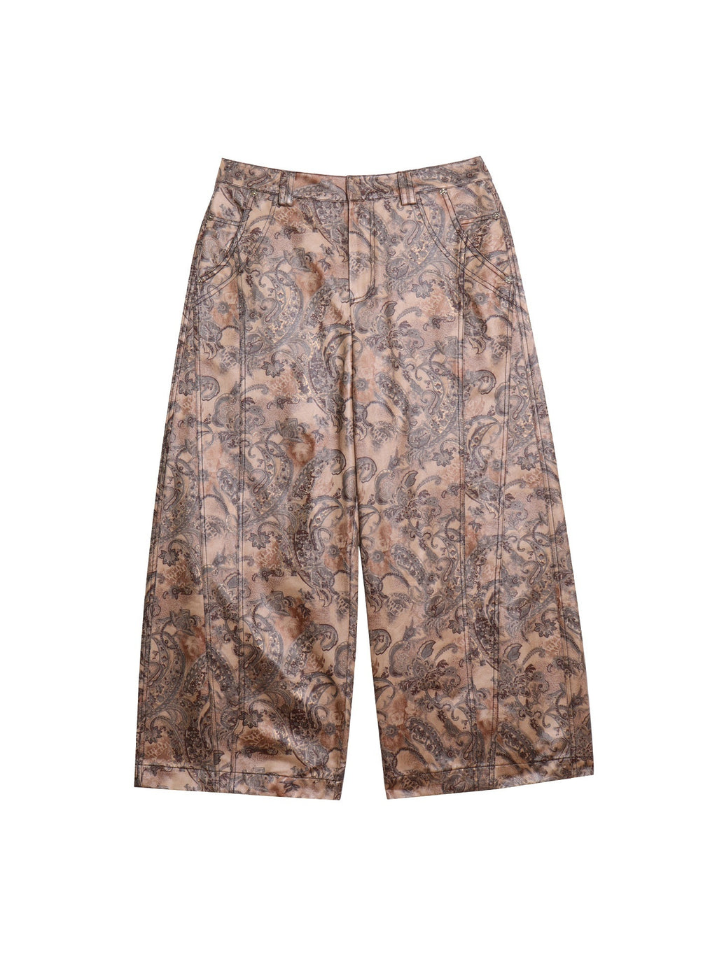badtaste_Shiny_Paisley_Print_Loose_Fit_Women's_Faux_Leather_Straight-leg_Pants_990815321645_MISSTT