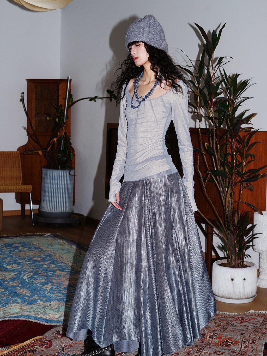 badtaste Slimming Fitted Knit Round Neck Women's Solid Pullover Long Sleeve T-shirts