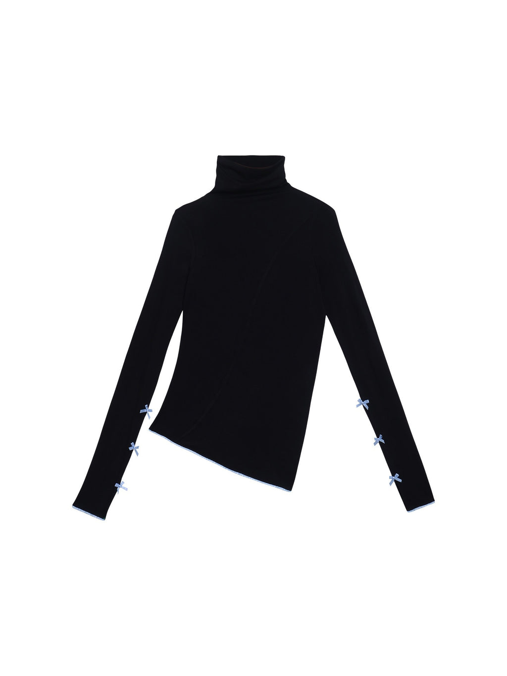 badtaste_Solid_Color_High_Neck_Split_Panel_Slim_Women's_Long_Sleeve_T-shirts_975701036600_MISSTT