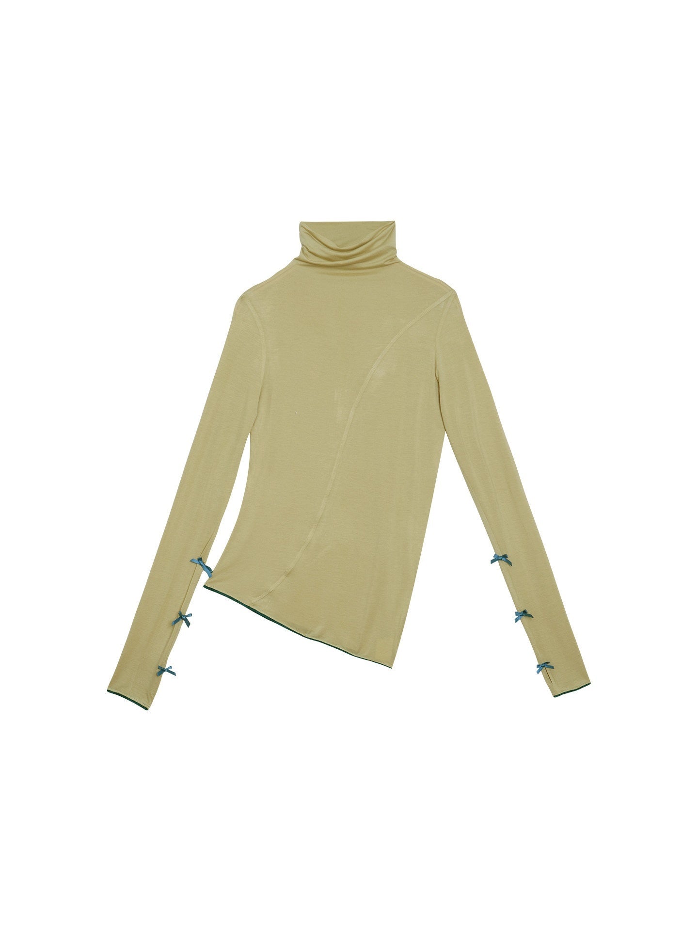 badtaste_Solid_Color_High_Neck_Split_Panel_Slim_Women's_Long_Sleeve_T-shirts_975701036600_MISSTT